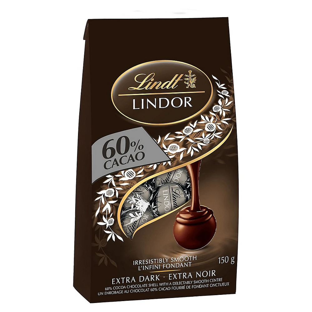 Sac de truffes au chocolat extra noir 60 % Lindor