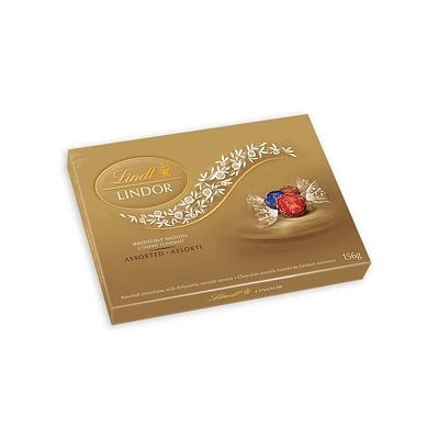 Boîte de truffes assorties au chocolat au lait et noir Lindor, 156 g
