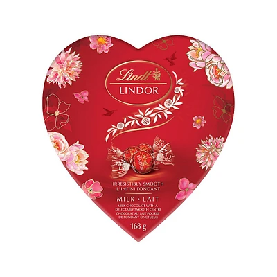 Boîte-cadeau en forme de cœur Romance avec chocolats au lait