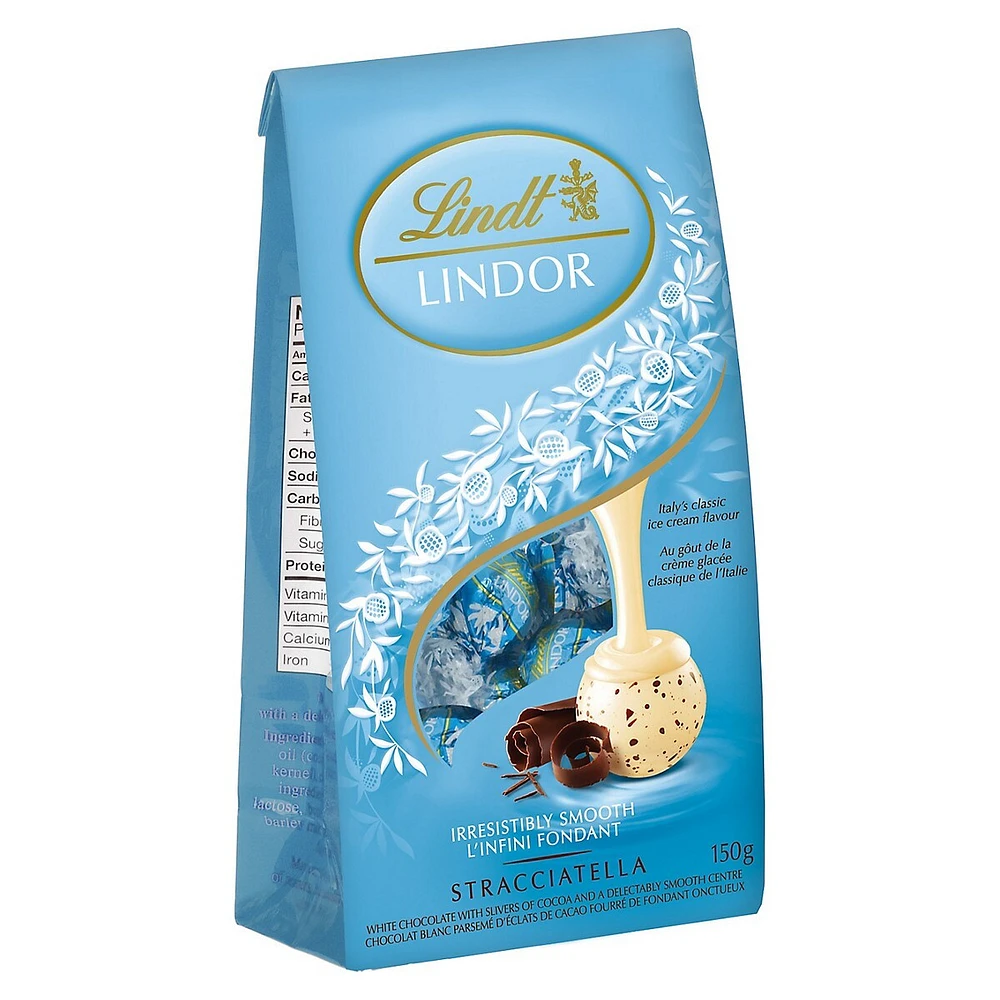 Sac de truffes au chocolat blanc Lindor Stracciatella