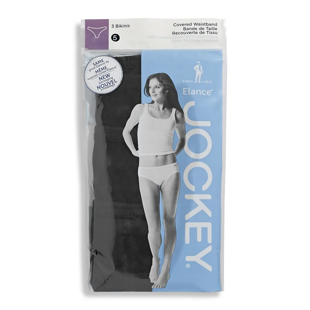 Jockey 3-Pack Elance Cotton Bikini