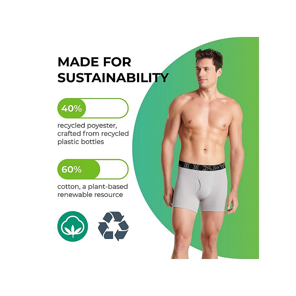 Paquet de quatre caleçons boxeurs ActiveBlend