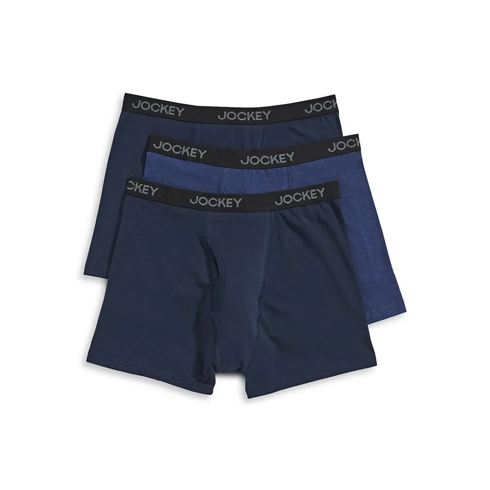 3-Pack Classic Stretch Boxer Briefs with Staycool+ Technology