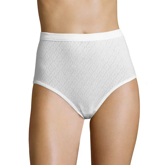 Women's Classic Cotton Thong Underwear In White - Lake Jane Studio