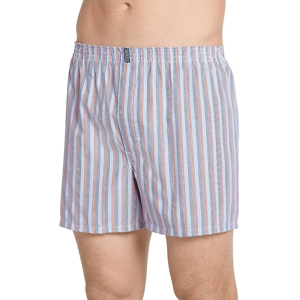 3-Pack Classic Full Cut Woven Boxers