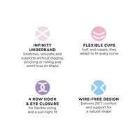 Forever Fit V-Neck Unlined Bra