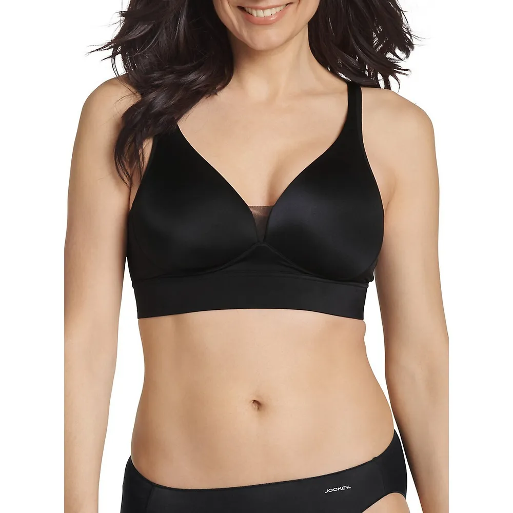 As Is Jockey Forever Fit Soft Touch Lace Molded Cup Bra