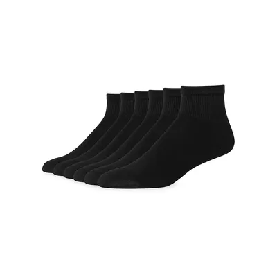 Men's Red Label 6-Pair FreshIQ Ankle-Length Socks Set