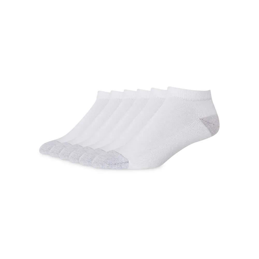 Men's Red Label 6-Pair FreshIQ Low-Cut Socks Set