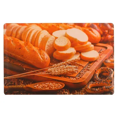 Plastic Placemat (sliced Bread) - Set Of 12