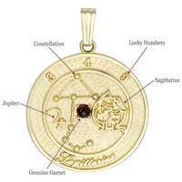 10kt Sagittarius Zodiac Pendant