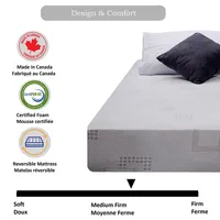 Comfort Sleep Reversible Medium Firm Foam Mattress - Made Canada