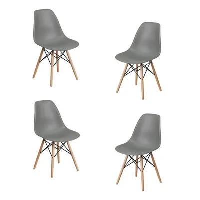 Set Of 4 Eiffel Kitchen Chairs, 20''x18''x32 ''