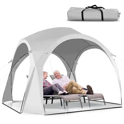 11' X 11' Patio Sun Shade Shelter Canopy Tent Portable Upf 50+outdoor Beach