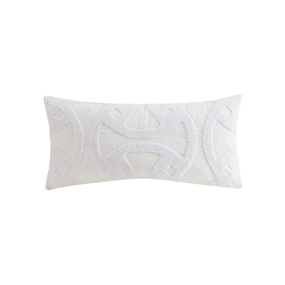 Santorini Tufted White Pillow