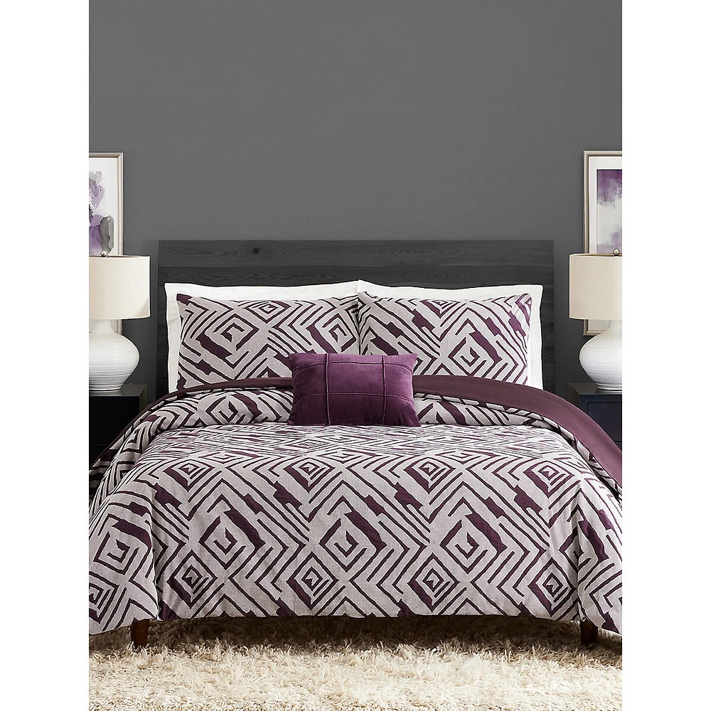 Abstract Geo 3-Piece Duvet Cover Set