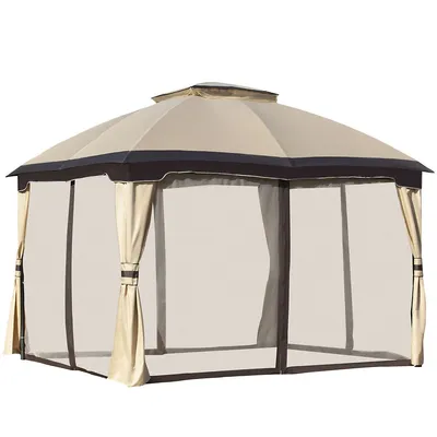 12' X 10' 2-tier Outdoor Gazebo Canopy Tent