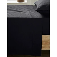 Plain Dye 250 Thread Count Cotton Sateen 4-Piece Sheet Set