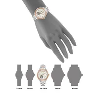 Analog Two-Tone Bracelet Watch with 0.025 CT. T.W. Diamonds 98P170