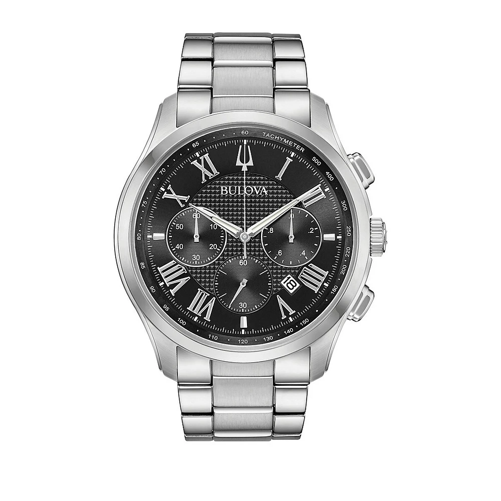 Montre bracelet en acier inoxydable Classic Chronograph 96B288