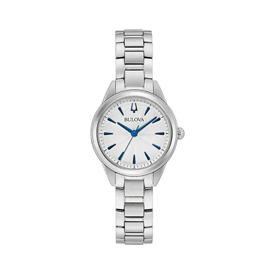 Sutton Silvertone Stainless Steel Bracelet Watch 96L285