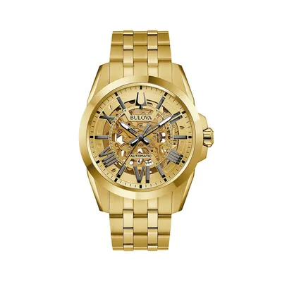Sutton Goldtone Stainless Steel Bracelet Watch 97A162