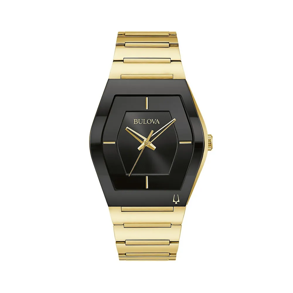 Gemini Goldtone Stainless Steel Bracelet Watch 97A164