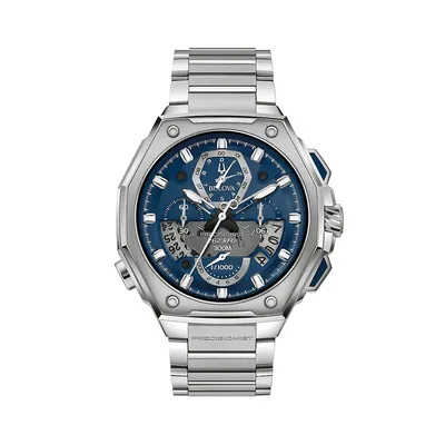 Precisionist Stainless Steel Chronograph Watch 96B349