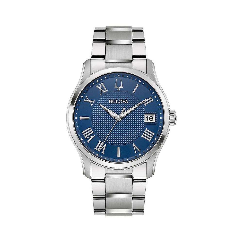 Montre-bracelet en acier inoxydable Wilton 96B386