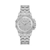 Octava Crystal Pavé Stainless Steel Bracelet Watch 96L305