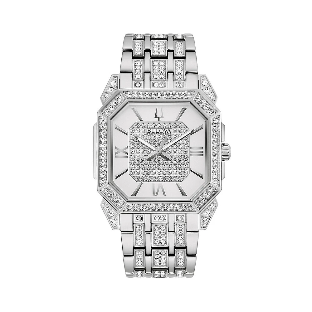 Octava Crystal Stainless Steel & Crystal Bracelet Watch 96A285