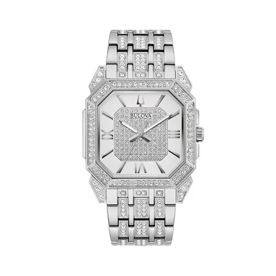 Octava Crystal Stainless Steel & Crystal Bracelet Watch 96A285