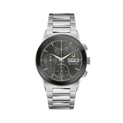 Montre chronographe à bracelet en acier inoxydable Millennia Brace 96C149