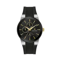 Millennia Stainless Steel & Silicone Strap Multifuction Watch 98C146