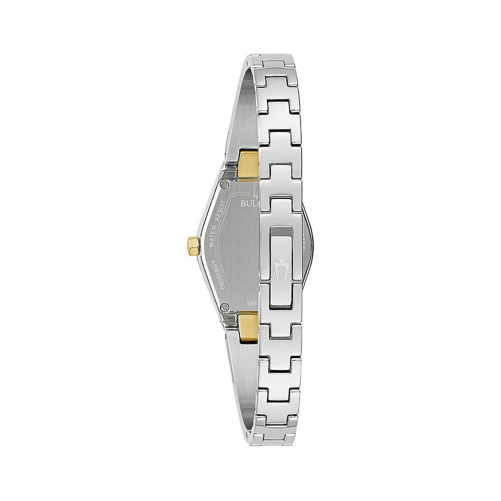 Gemini Two-Tone Stainless Steel & Diamond-Accent Bracelet Watch 98P218