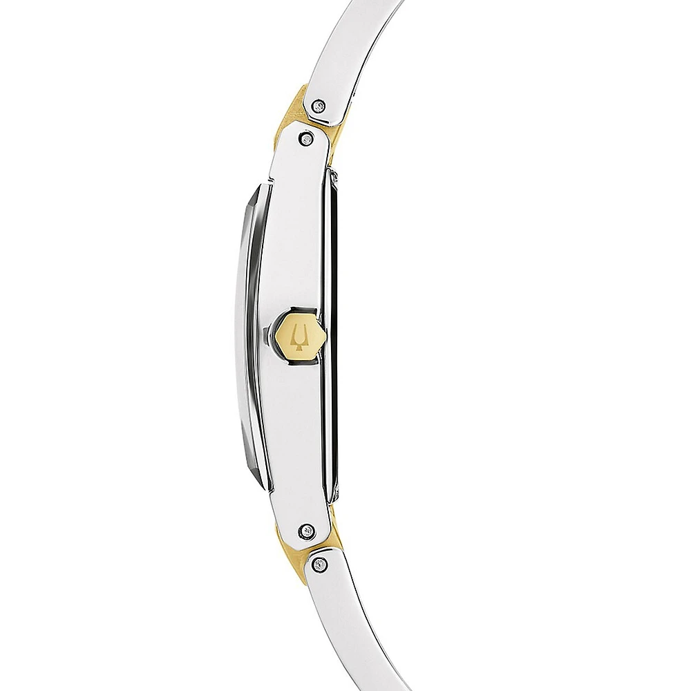 Gemini Two-Tone Stainless Steel & Diamond-Accent Bracelet Watch 98P218