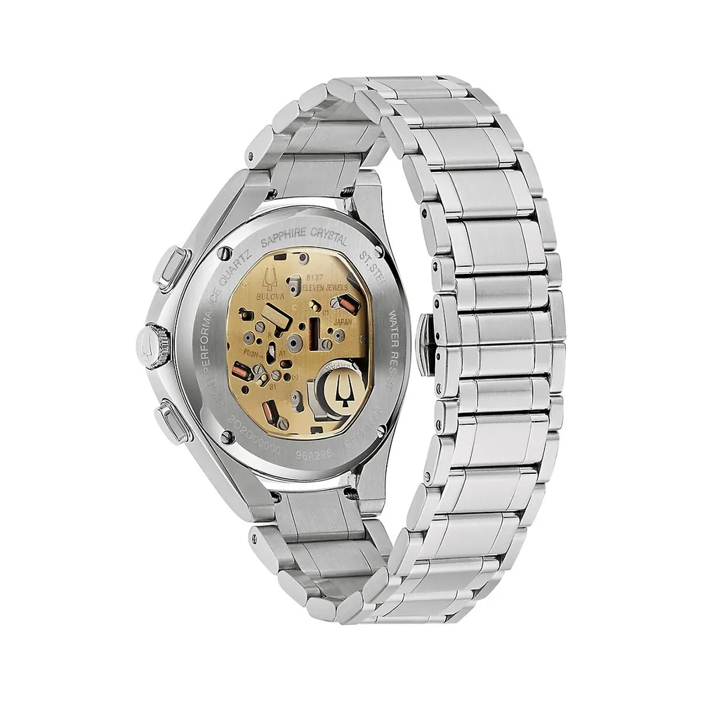 Montre-bracelet chronographe en acier inoxydable CURV 96A298