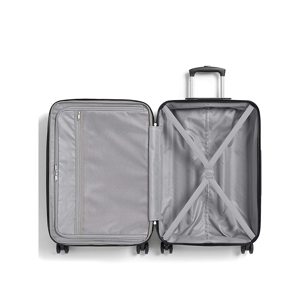 Air Fleet Luggage 26.5-Inch Medium Hardside Spinner Suitcase