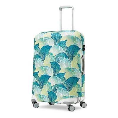 Leaf-Print Medium Luggage Cover