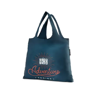 Adventure Begins Foldable Shopping Tote