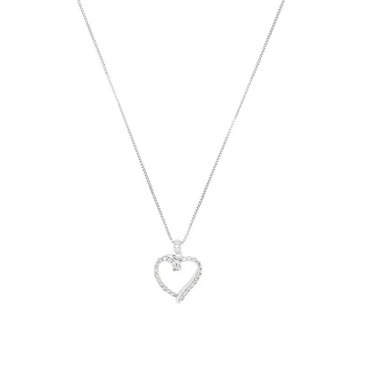 Chain With Pendant For Women, Silver 925 | Heart