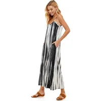 Bamboo Tie Dye Loose Fit Spaghetti Strap Jumpsuit
