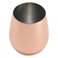 Copper-Plated Stainless Steel Stemless Goblet