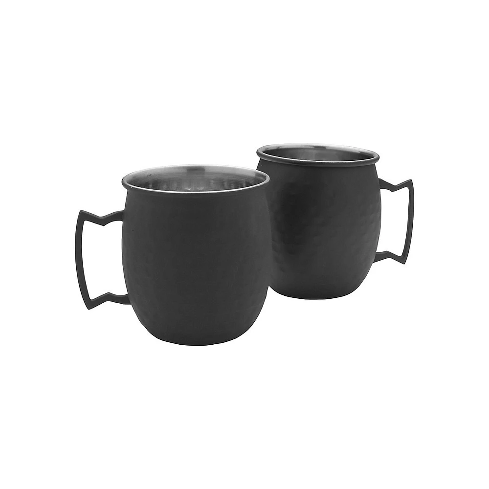 Noir 2-Piece Moscow Mule Mug Set