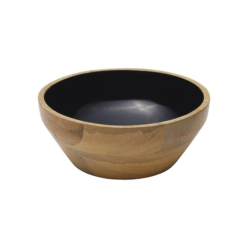 Living Mango Wood Round Medium Serving Bowl