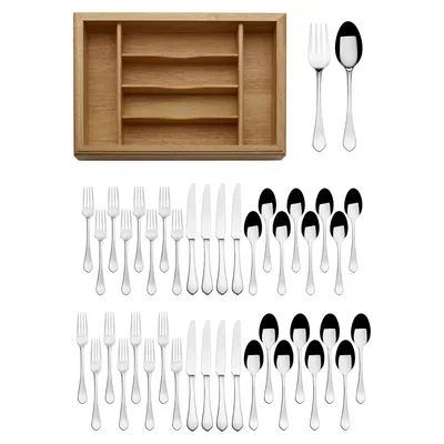 Colson 42-Piece Stainless Steel Flatware Set With 6-Slot Caddy
