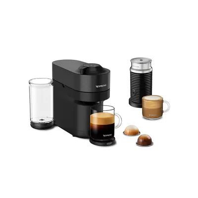 Machine à café et espresso Vertuo Pop+ par De'Longhi avec Aeroccino
