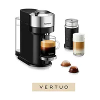 Vertuo Next Deluxe Coffee & Espresso Machine With Aeroccino, Chrome ENV120CAECA