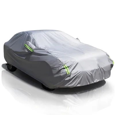 Car Cover, 440 X 180 X 160cm Waterproof Heavy Duty Car Cover With Uv Protection For All Weather, Dust, Scratch Resistant