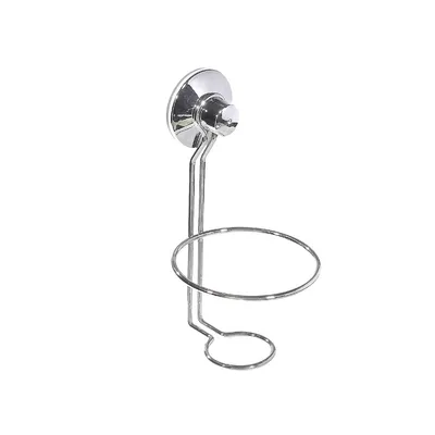 Chrome Suction Cup Hair Dryer Holder - Set Of 2